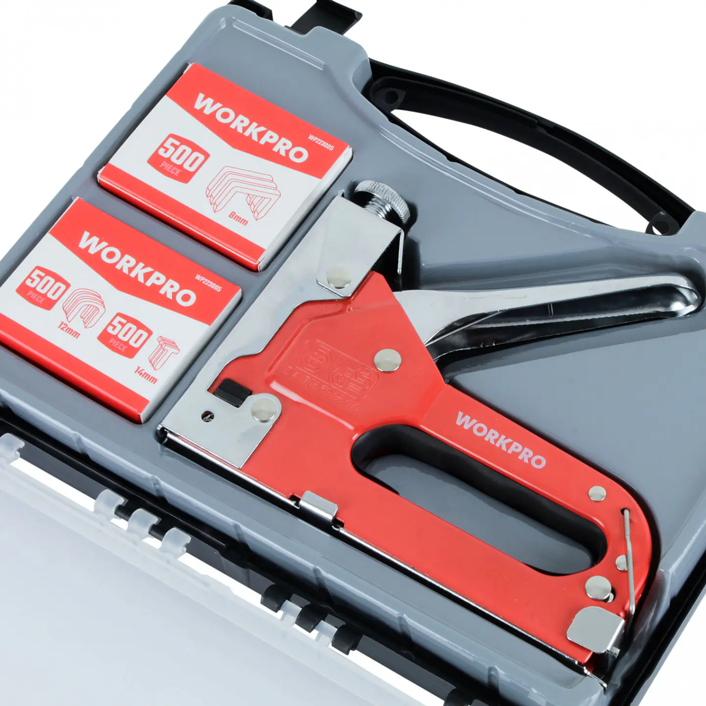 Engrapadora manual 3 en 1 Workpro WP223005 5