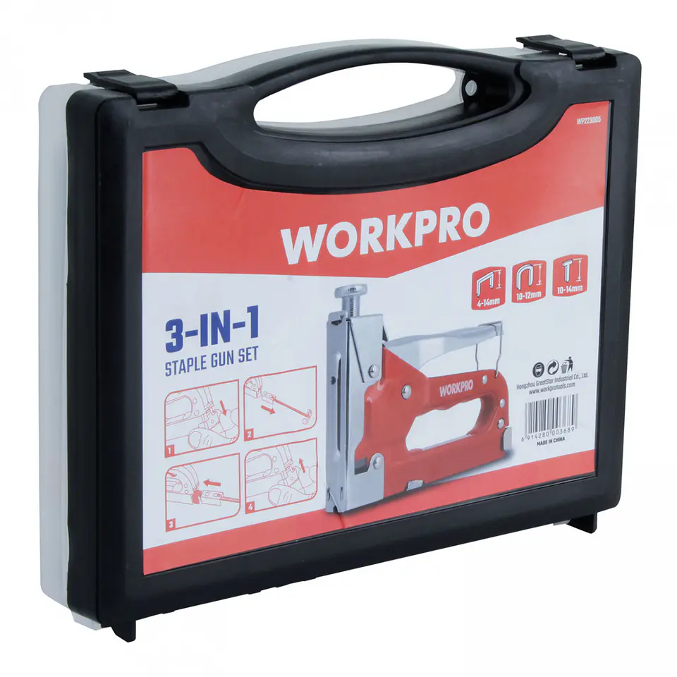 Engrapadora manual 3 en 1 Workpro WP223005 6