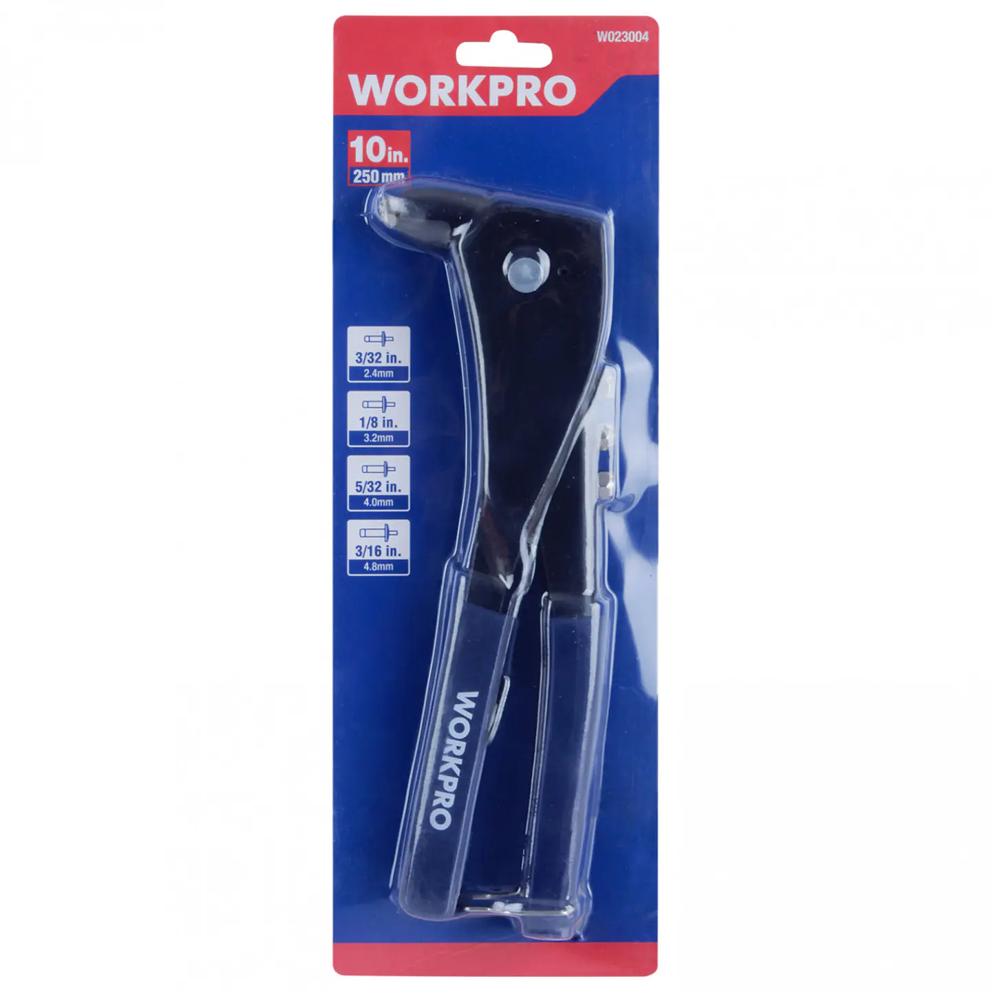 Remachadora manual de aluminio Workpro W023004WE – 10 pulgadas 6
