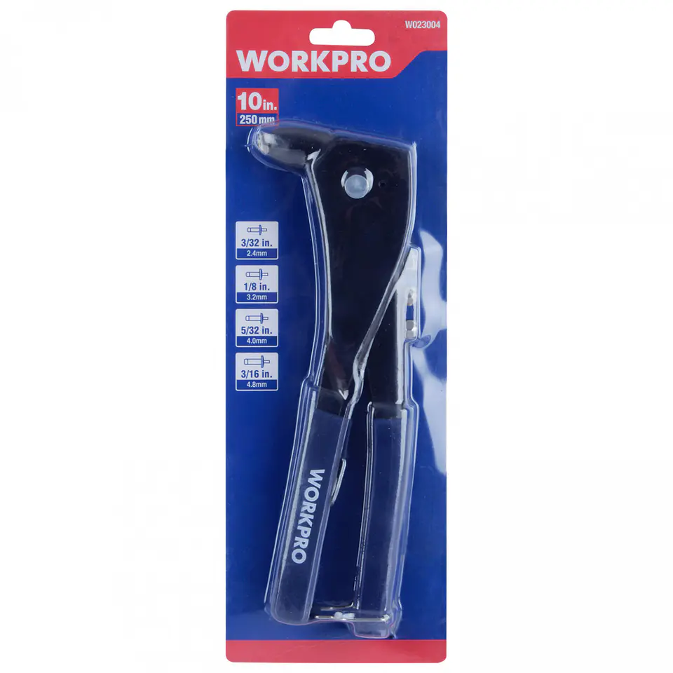 Remachadora manual de aluminio Workpro W023004WE – 10 pulgadas 6