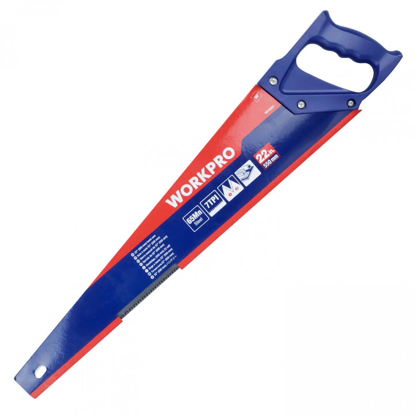 Serrucho carpintero de mango plástico Workpro W016021WE – 22 pulgadas 5