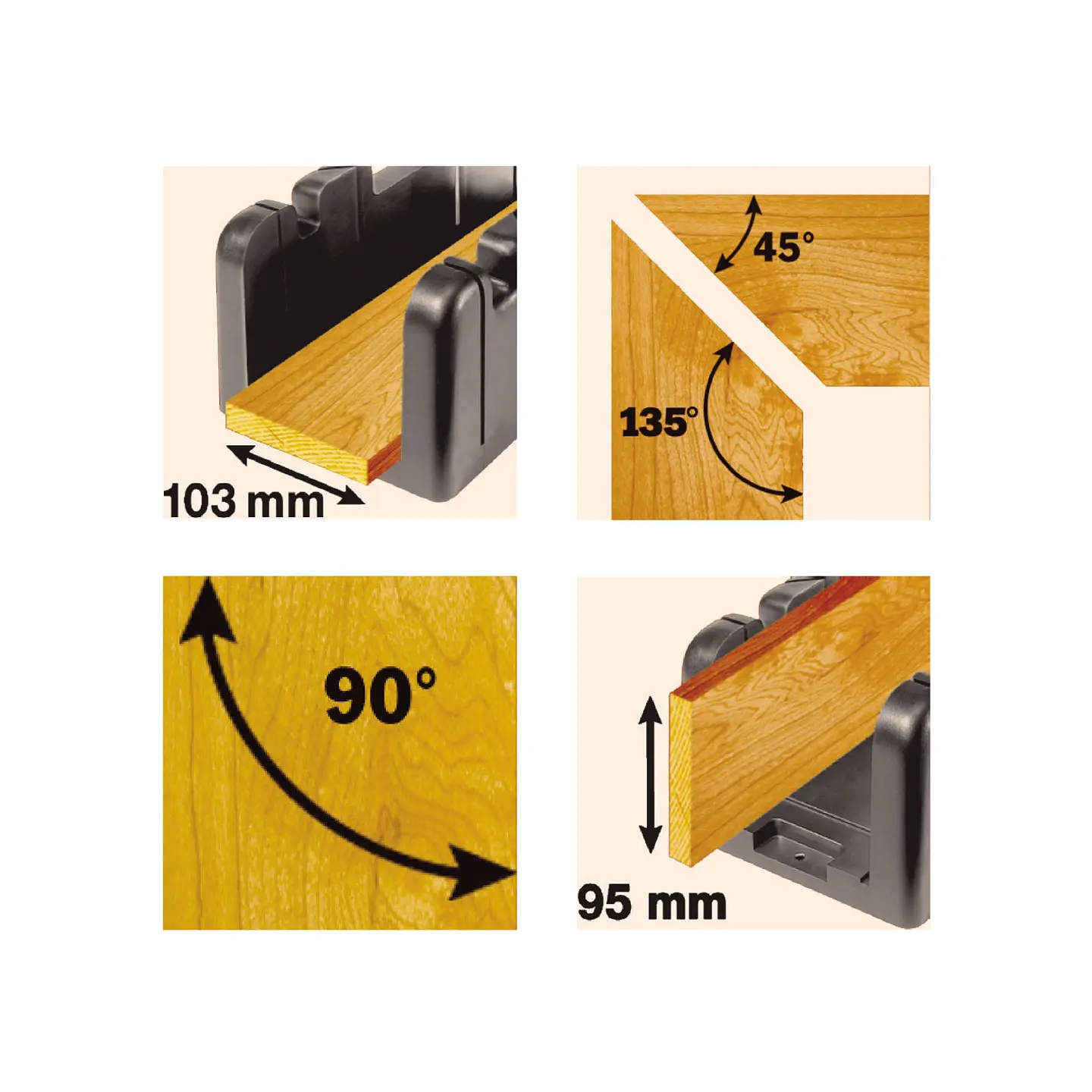 Caja de ingletes Workpro W016044WE 6