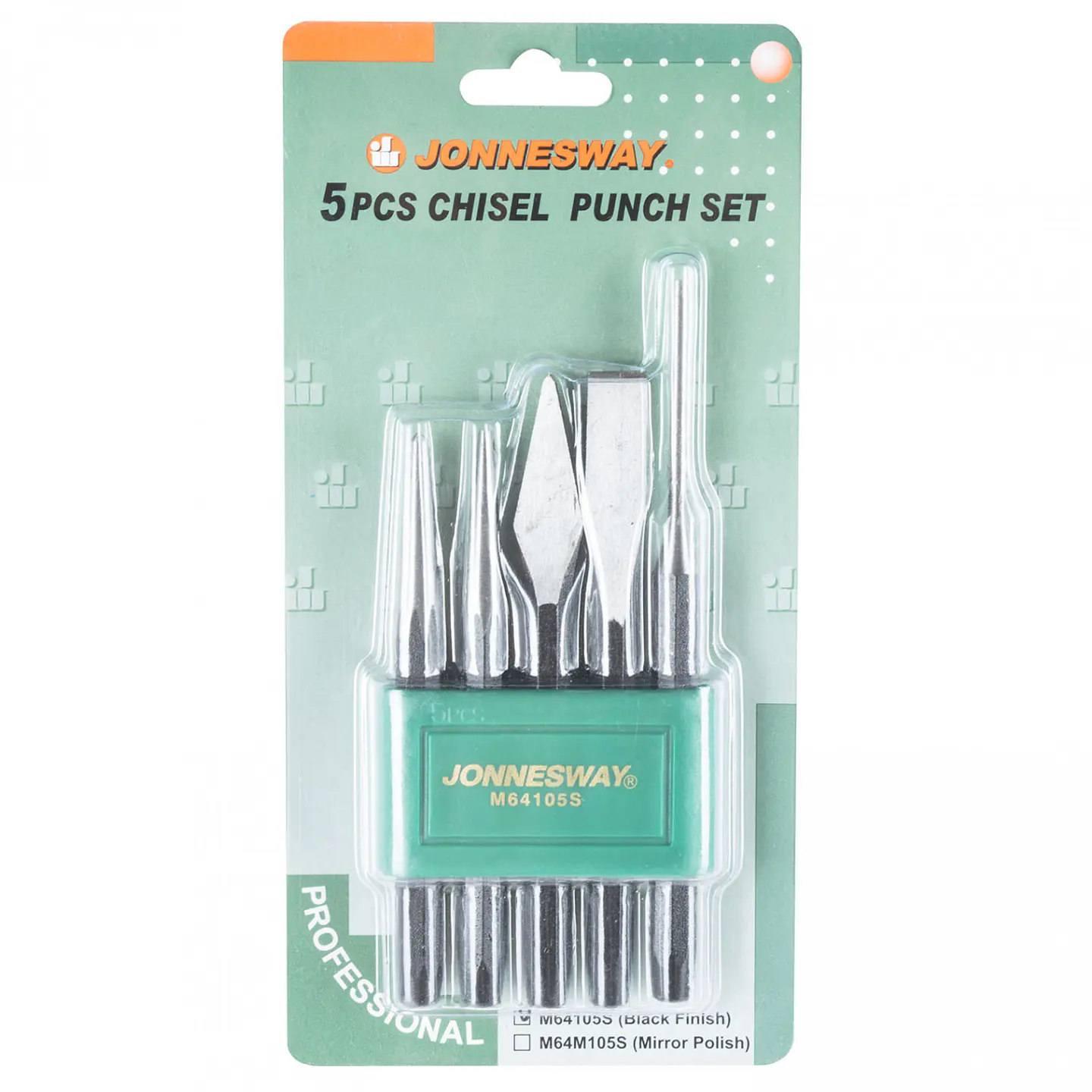 Juego de cinceles y puntos Jonnesway M64105S – 5 piezas 1