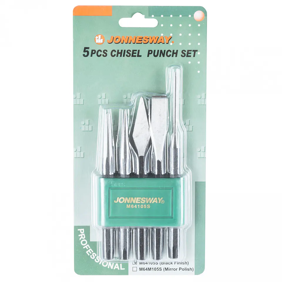 Juego de cinceles y puntos Jonnesway M64105S – 5 piezas 1
