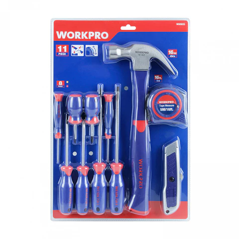 Juego de herramientas combinadas 11 piezas – Workpro
