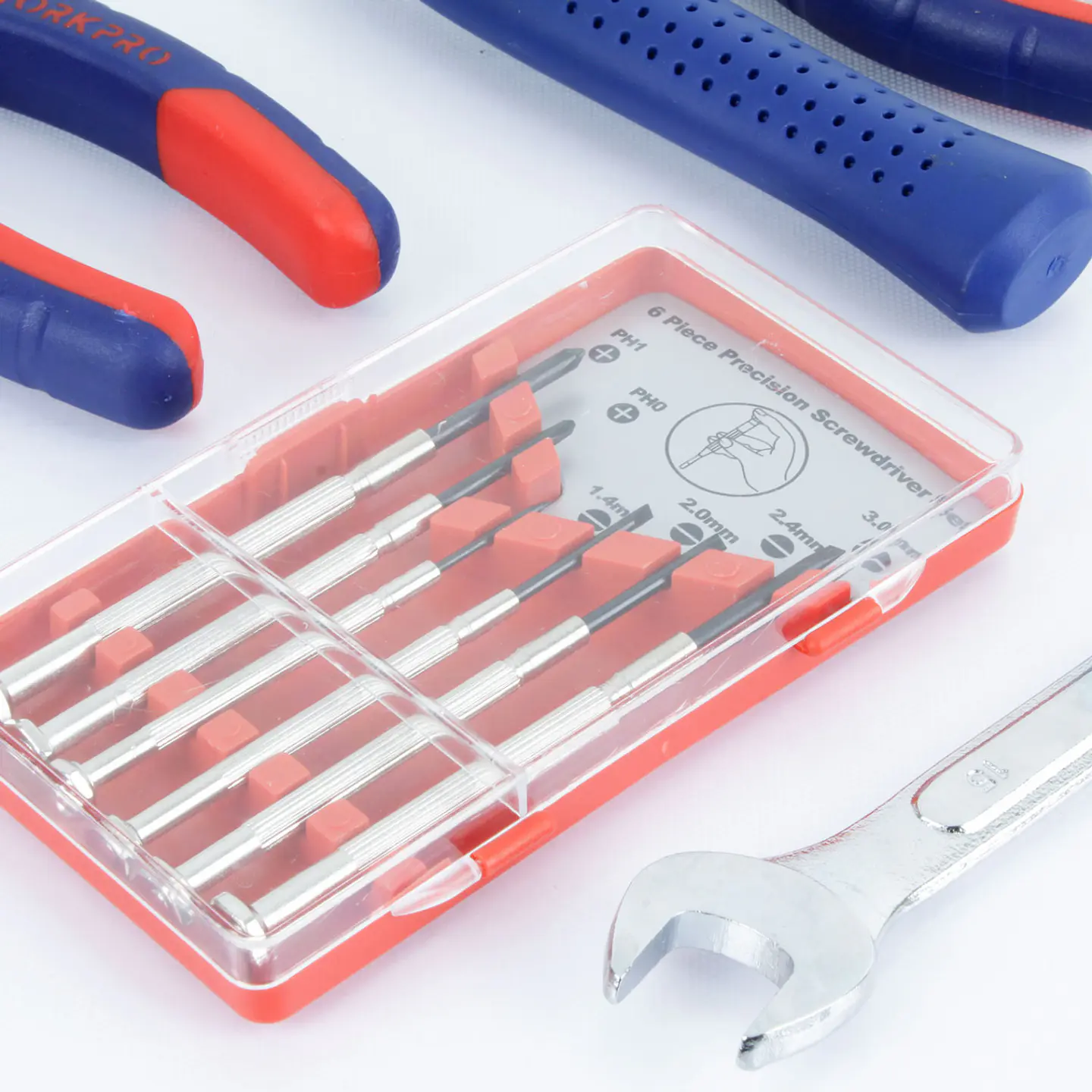 Juego herramientas combinadas 170 pieza c/plastica – Workpro 5