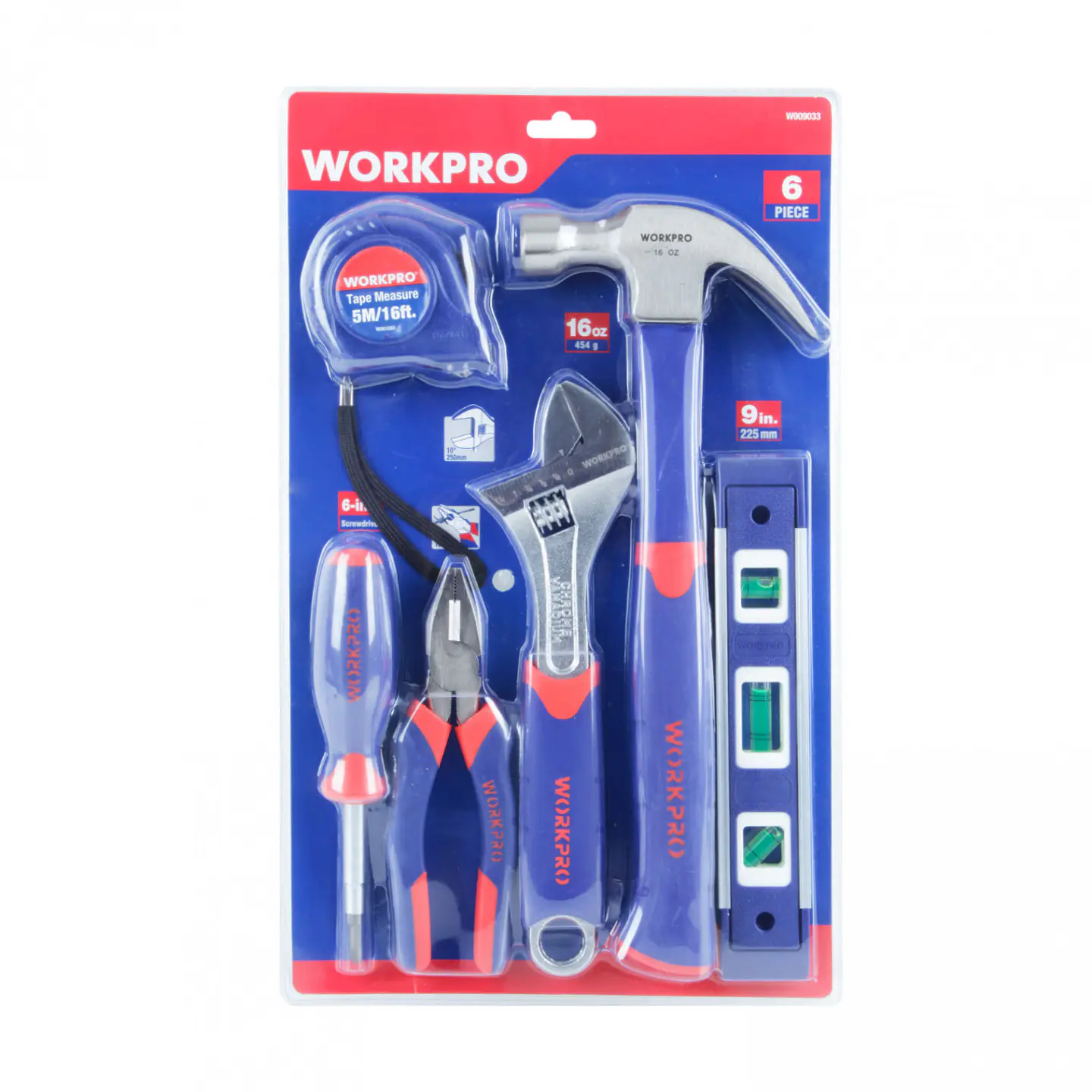 Juego de herramientas combinadas 6 piezas – Workpro 1
