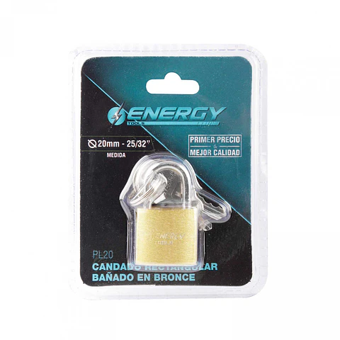 Candado de bronce 20mm energy