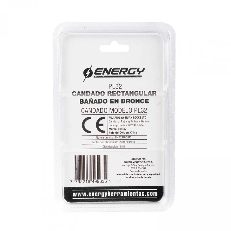 Candado de bronce 32mm energy 2