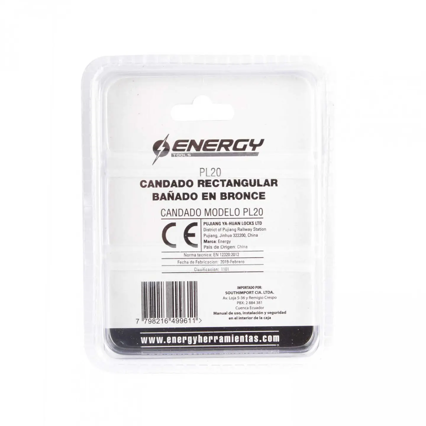 Candado de bronce 20mm energy 2