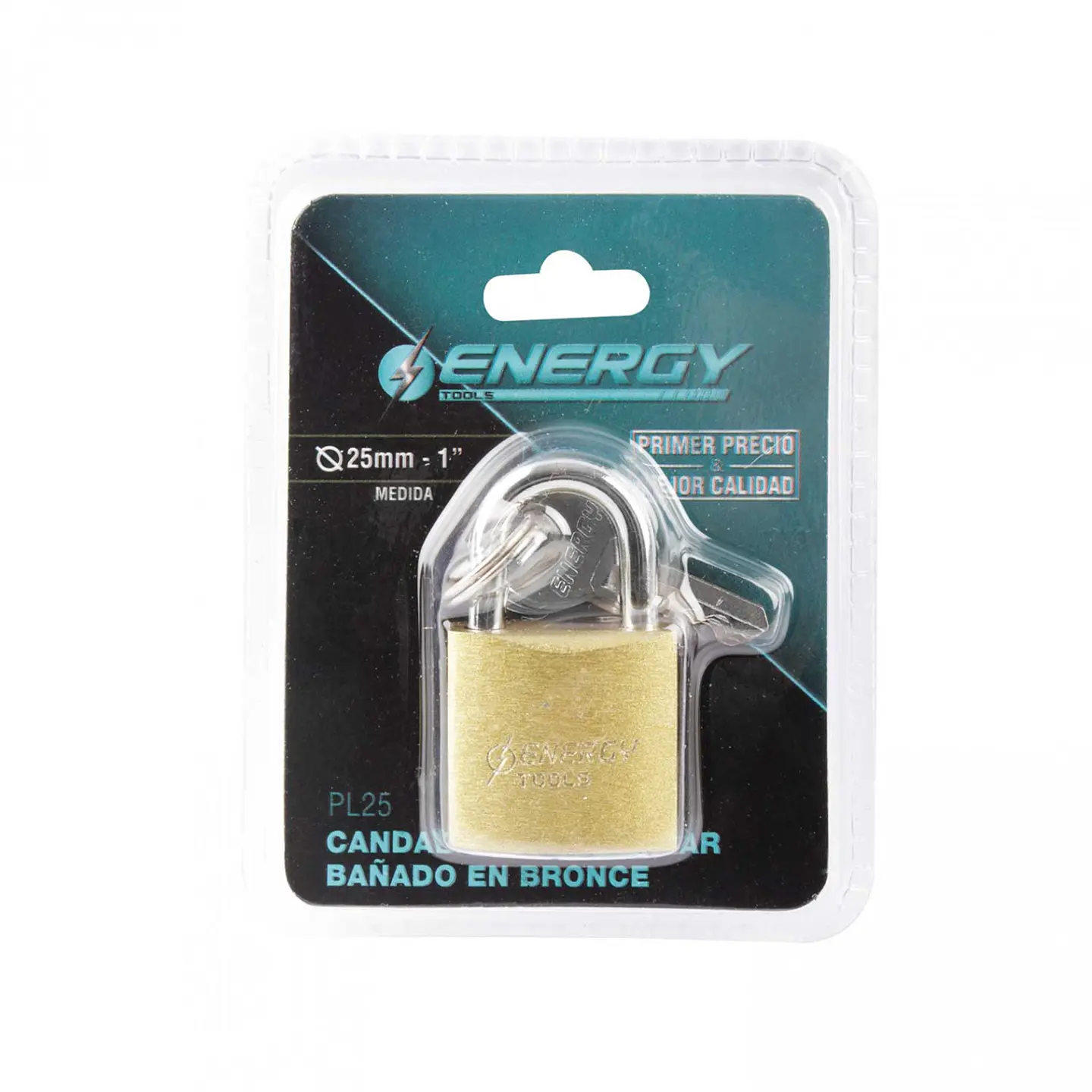 Candado de bronce 25mm energy 1