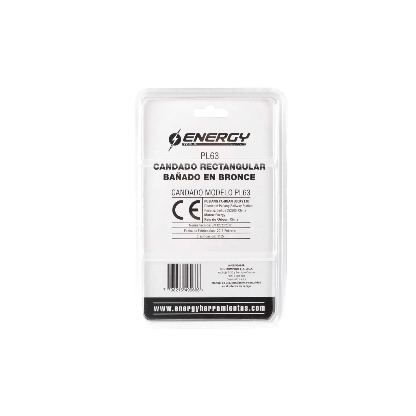 Candado de bronce 63mm energy 2