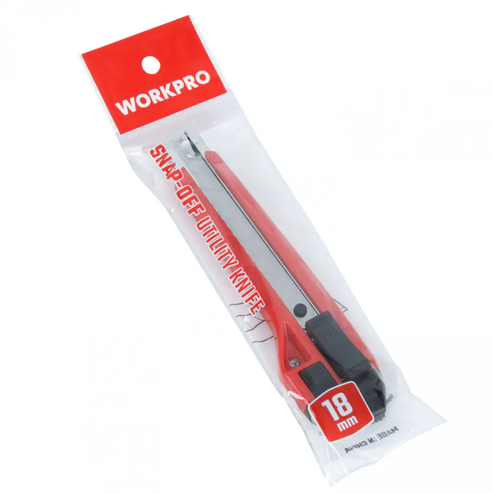 Cuchillo cartonero Workpro WP212007 – 18 mm, plástico 5