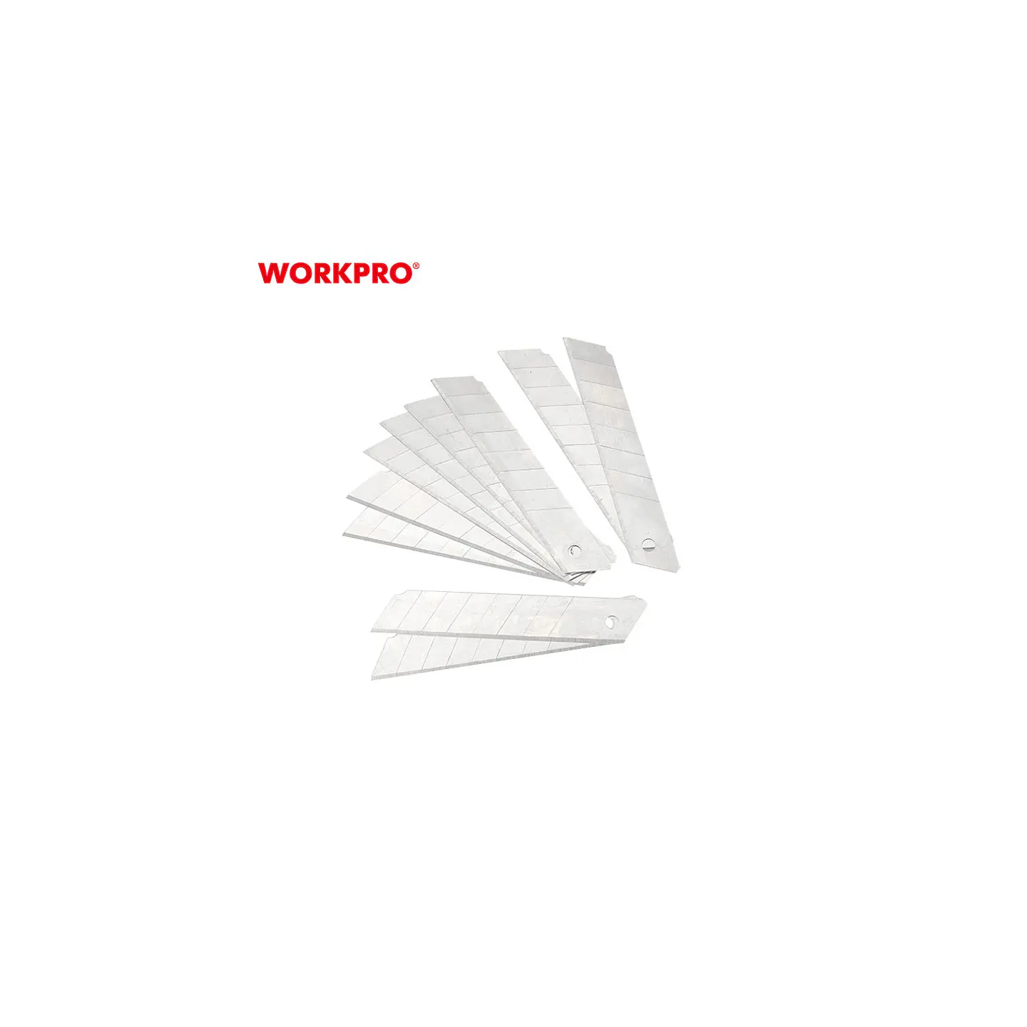 Repuesto para cuchillo cartonero Workpro – 9 mm, 10 hojas 4