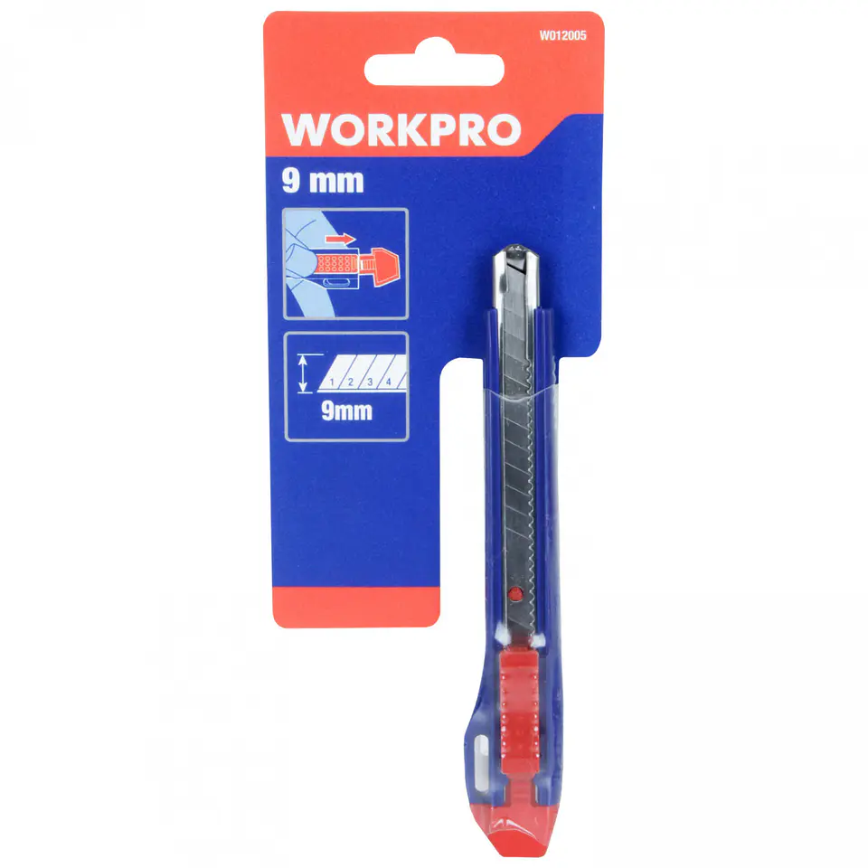 Cuchillo cartonero 9mm plastico w012005we – Workpro 5