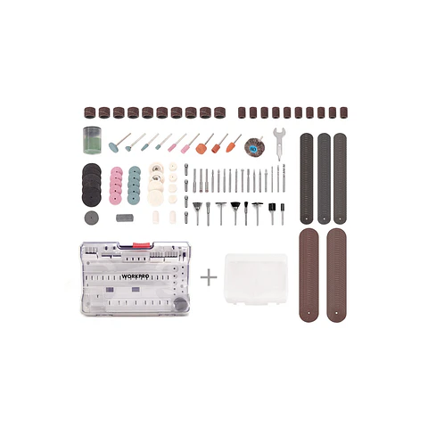 Juego de accesorios multiproposito 295 piezas – Workpro