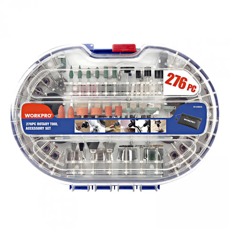Juego de accesorios multiproposito 276 piezas – Workpro 1
