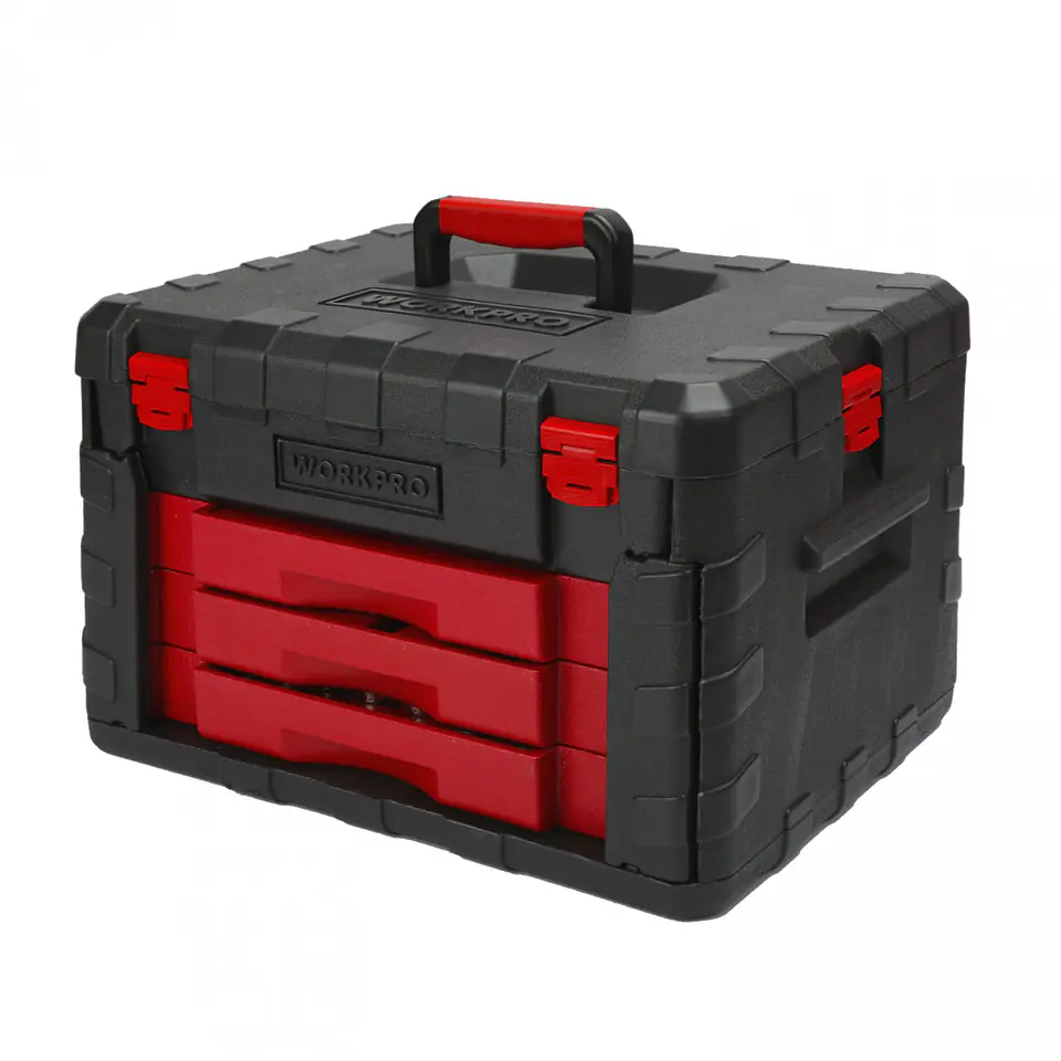 Baul de herramientas 3 cajones de 450 piezas – Workpro 1