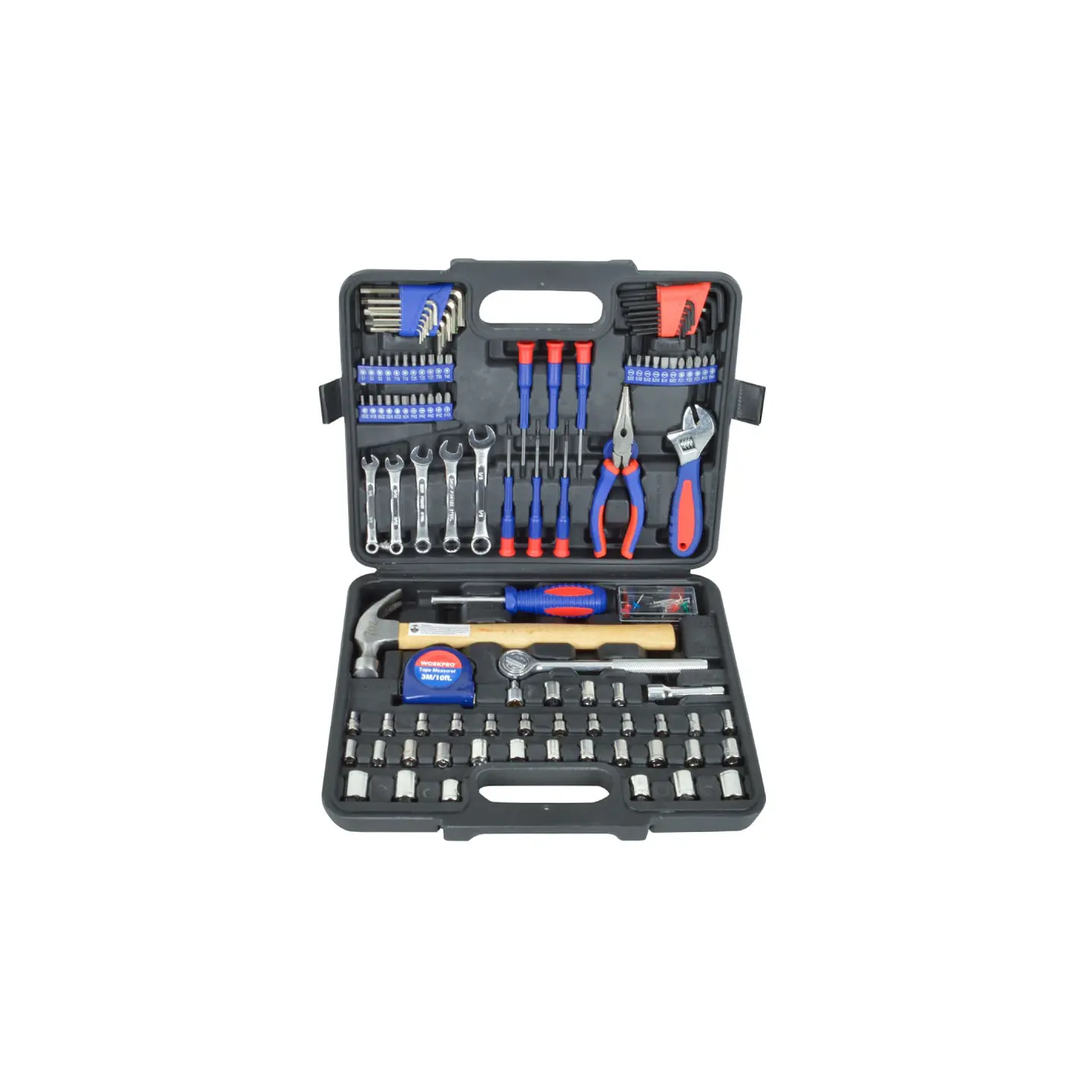 Juego de herramientas combinadas 165 piezas – Workpro 1