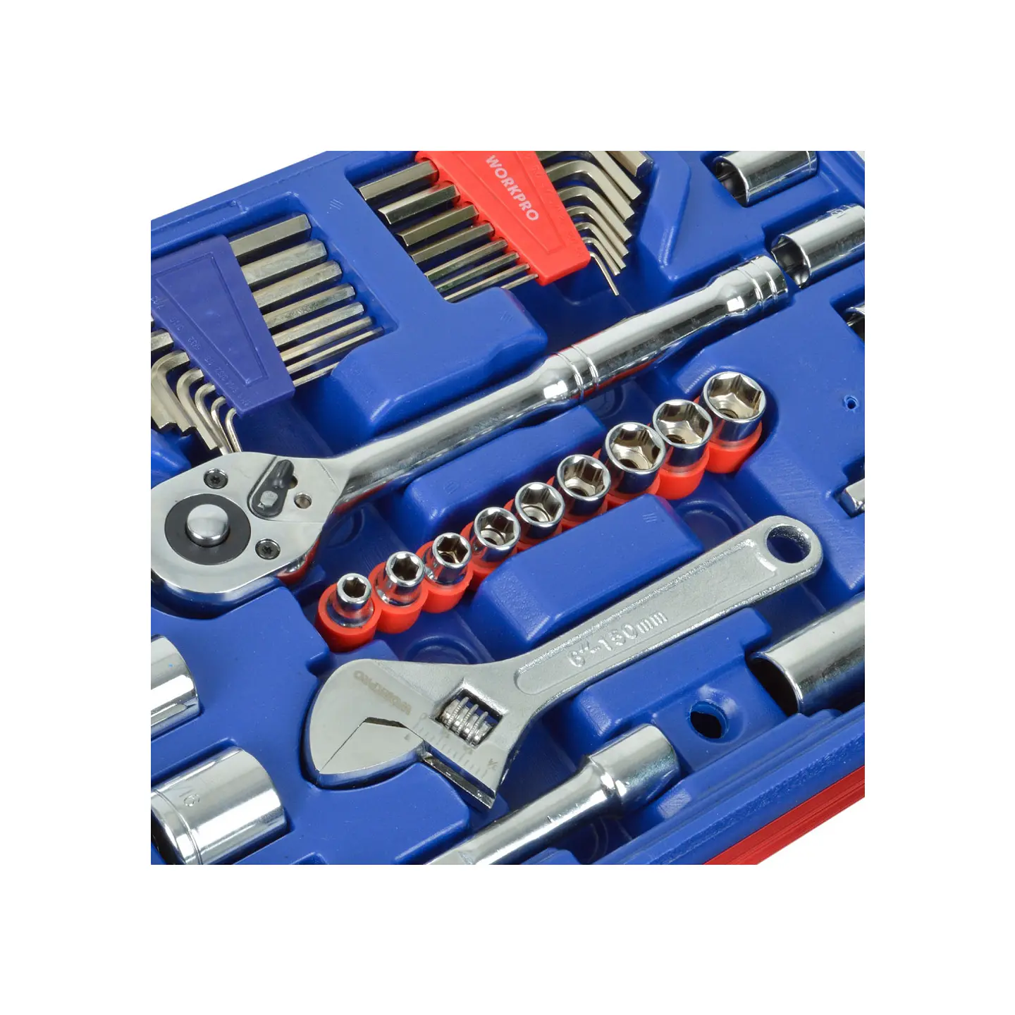 Baul de herramientas 3 cajones 125 piezas – Workpro 5