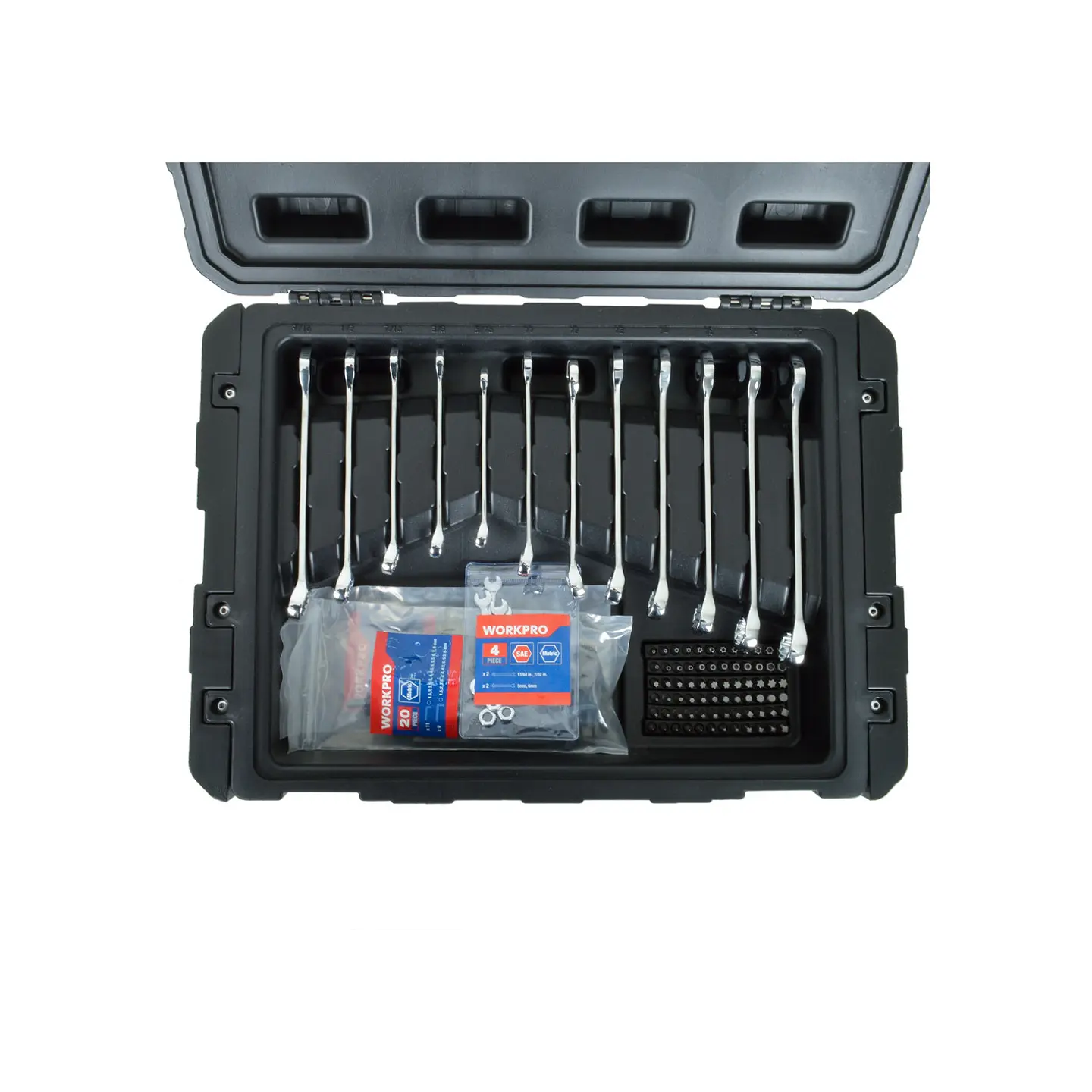 Baul de herramientas 3 cajones de 450 piezas – Workpro 5