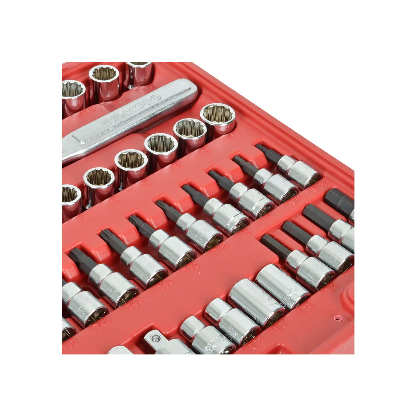 Baul de herramientas 3 cajones de 450 piezas – Workpro 12