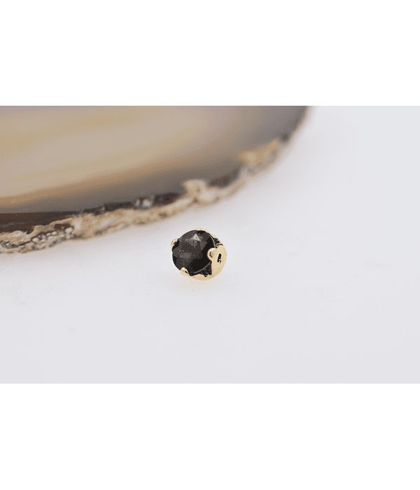 Turmalina prong set de oro amarillo– 16g
