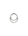 Segment ring con doble línea de zirconias frontal separada 16GA - 1.2mm