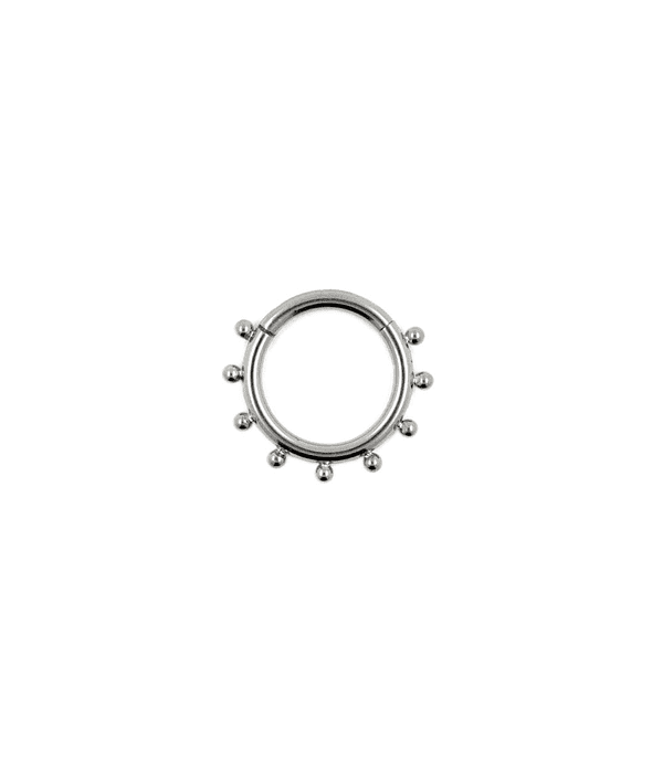 Segment ring clicker con bolitas 14GA - 1.6mm