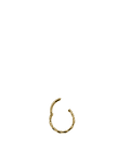Argolla espiral segment oro amarillo 16GA - 1.2mm