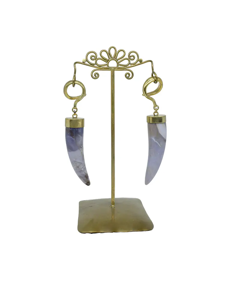 Colgantes en latón con piedra 3mm