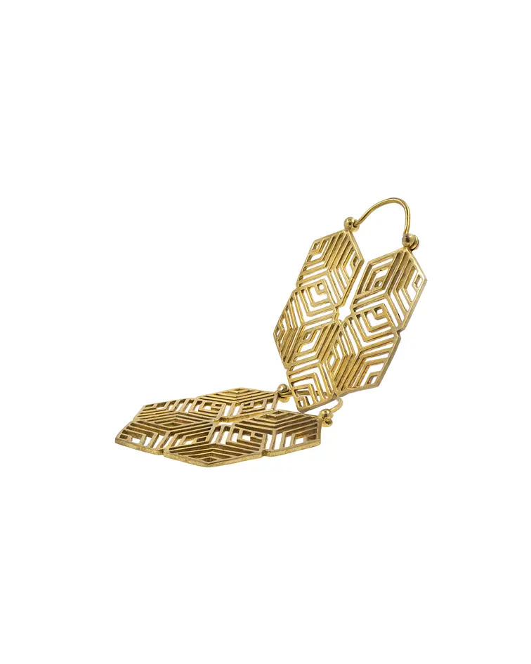 Brass hangers hexagonales