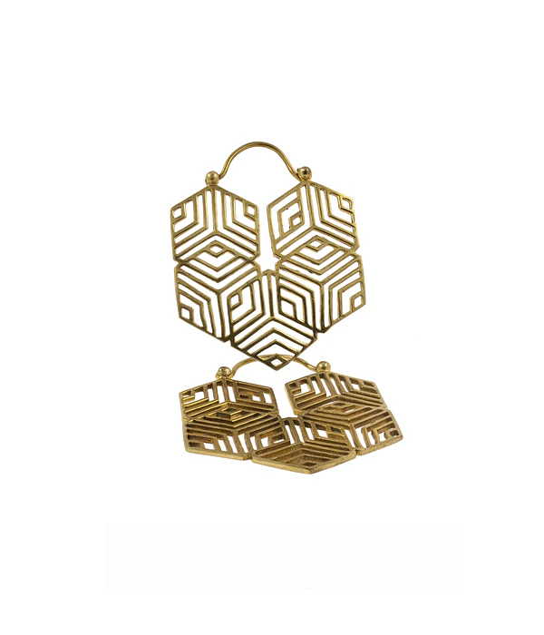 Brass hangers hexagonales