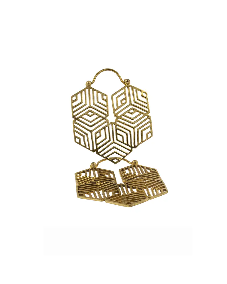 Brass hangers hexagonales