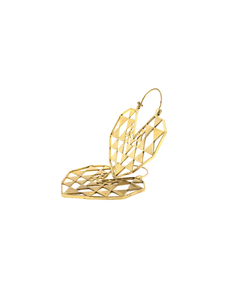 Brass hangers diseño corazón 