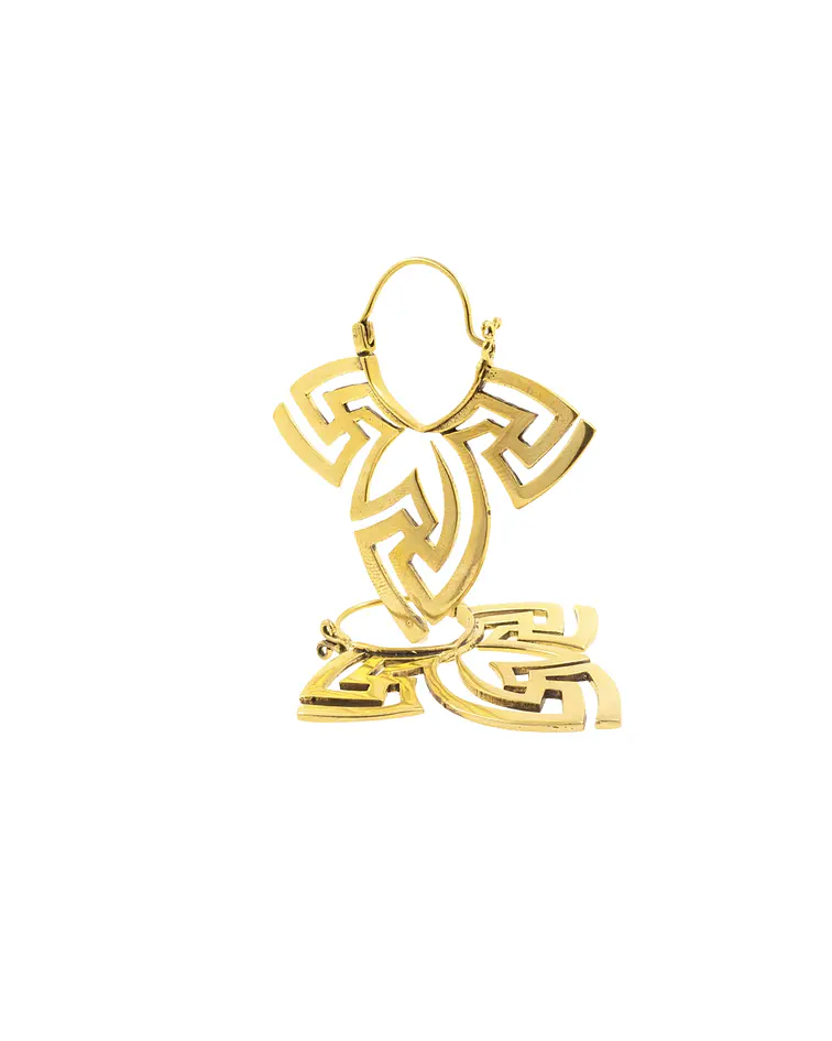 Brass hangers diseño geométrico 