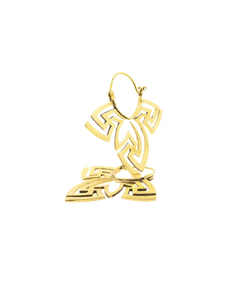 Brass hangers diseño geométrico 