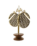 Brass ear weights con diseño interior con diseño interior girasoles 10mm 