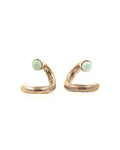 Brass ear weights con piedra 4mm 
