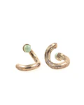 Brass ear weights con piedra 4mm 