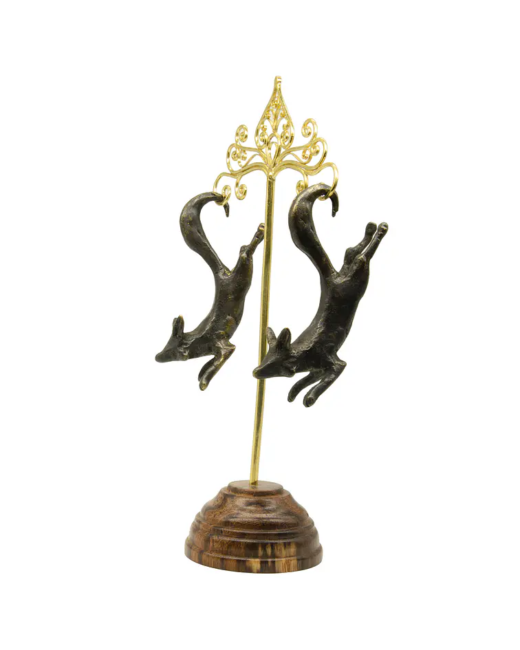 Brass hangers con zorros