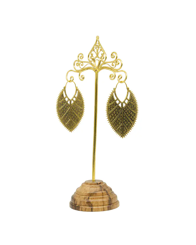 Brass hangers con diseño de hoja