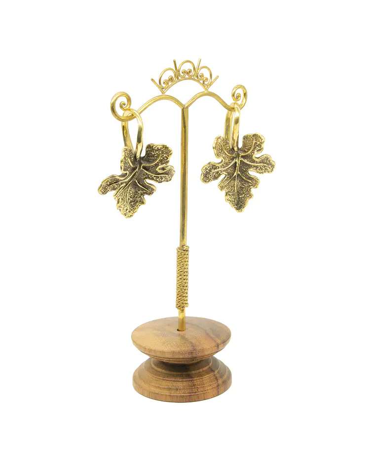 Brass hangers con diseño de hoja pequeña