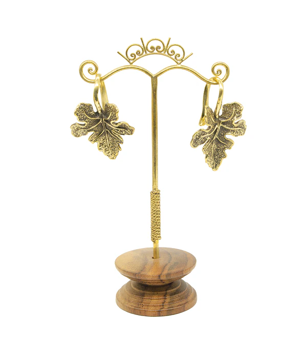 Brass hangers con diseño de hoja pequeña