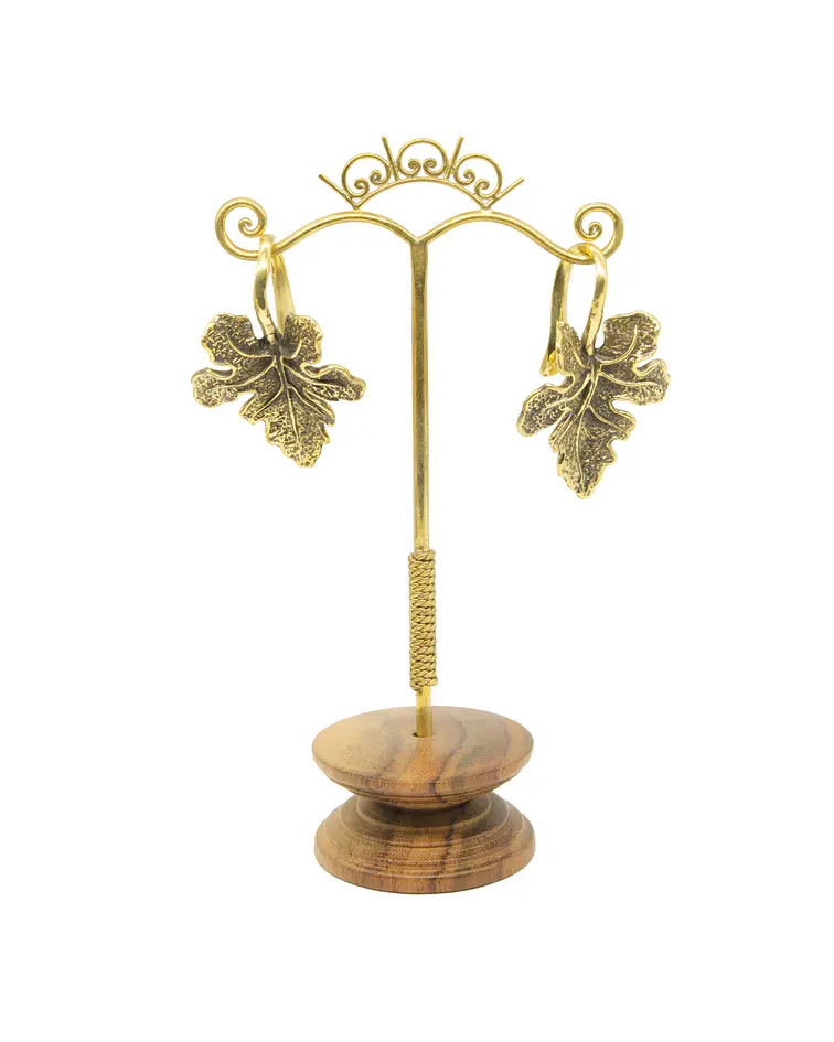 Brass hangers con diseño de hoja pequeña