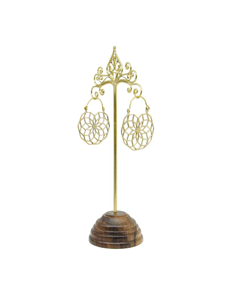 Brass hangers con diseño de mandala pequeño