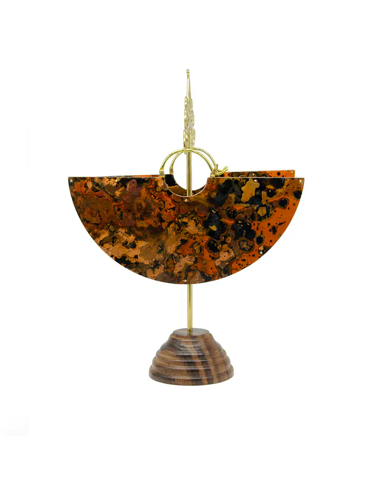 Equinox pieza de cobre  con cierre de titanio anodizado