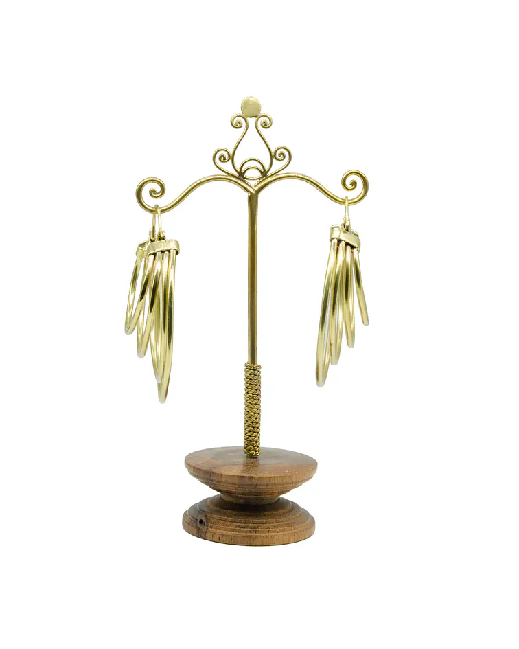 Brass hangers con 4 argollas
