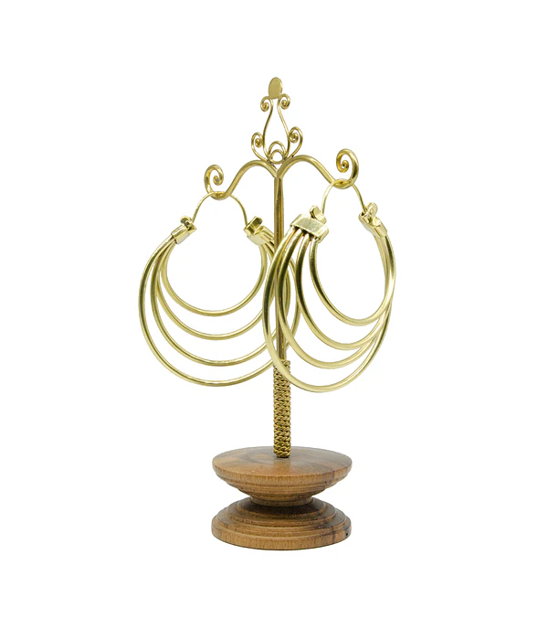 Brass hangers con 4 argollas