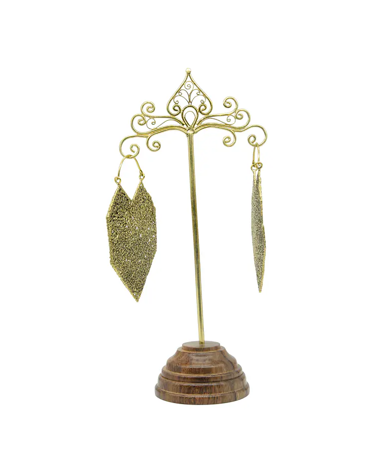 Brass hangers texturizados en punta